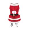 Fun Dog Christmas Santa Clause Costume