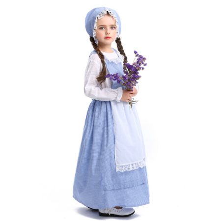 Girl’s Sweet Blue Maid Costume