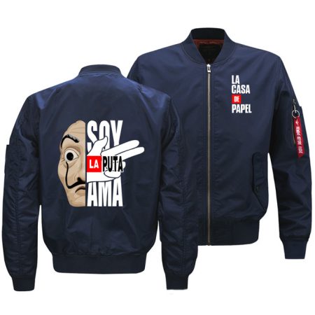 Men’s Money Heist Print Casual Jacket