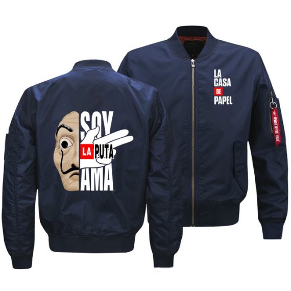 Men’s Money Heist Print Casual Jacket