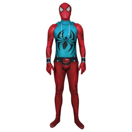 Adult Scarlet Spider Suit Cosplay Costume