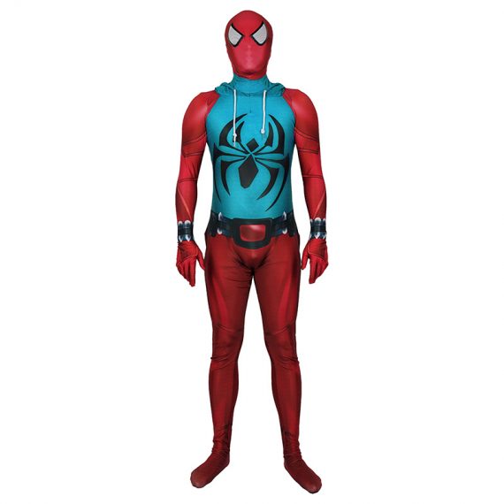 Adult Scarlet Spider Suit Cosplay Costume
