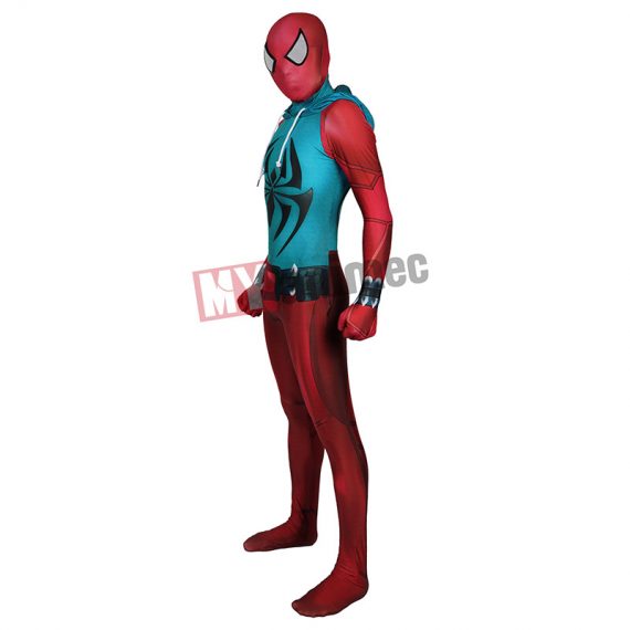 Adult Scarlet Spider Suit Cosplay Costume