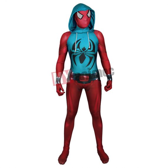Adult Scarlet Spider Suit Cosplay Costume