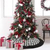 Fluff Buffalo Plaid 48" Christmas Tree Skirt