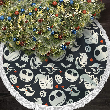 Cool Nightmare Before Christmas Tree Skirt