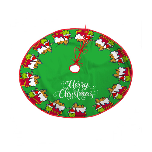 Cute Grinch Christmas Tree Skirt