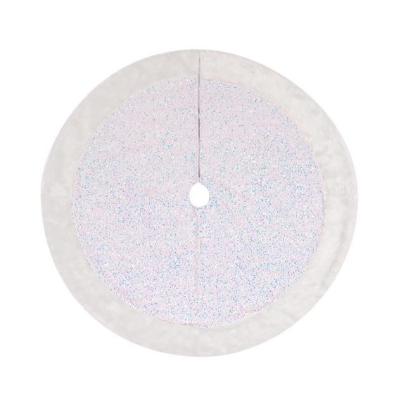 36" 48" Christmas Gold Red Silver Sequins Tree Skirt