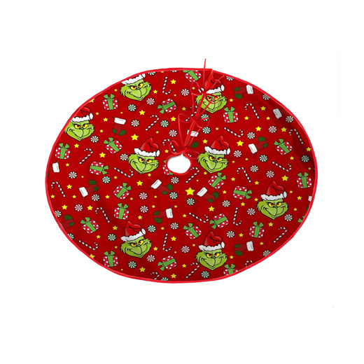 Grinch Print Christmas Tree Skirt