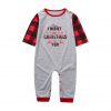 Family Christmas Grey Pajamas Pjs Green Pants With Top