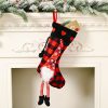 Funny Red Black And White Buffalo Plaid Christmas Stockings
