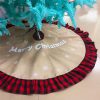 48" Buffalo Plaid Christmas Tree Skirt