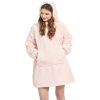 Cute Pink Hooded Wearable Blanket