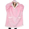 Cute Pink Hooded Wearable Blanket