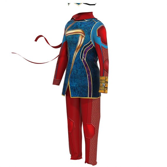 Ms Marvel Costume Kids Halloween Cosplay Set