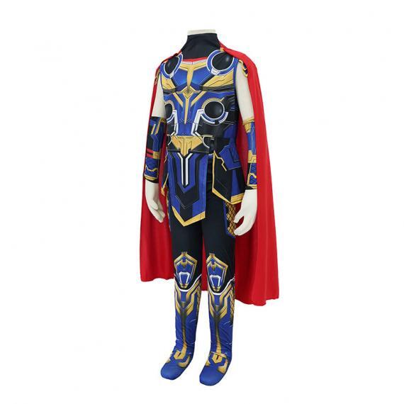 Thor Love And Thunder Costume With Cloak For Kids