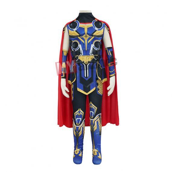 Thor Love And Thunder Costume With Cloak For Kids