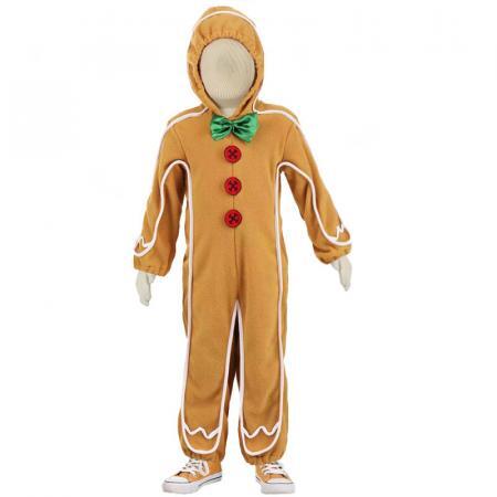 Kids Gingerbread Man Christmas Costume