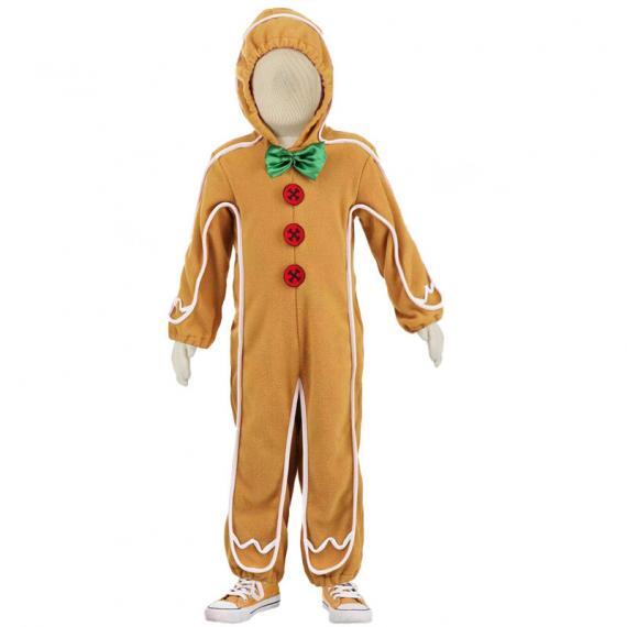 Kids Gingerbread Man Christmas Costume