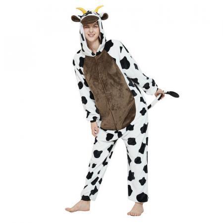 Adult Kids Halloween Cow Costume