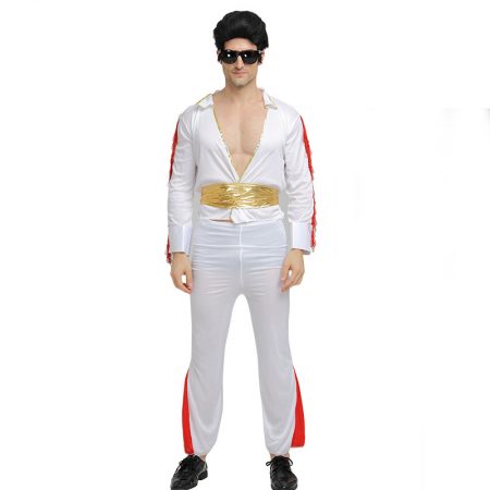 Men’s 80s Dress Up White Costume