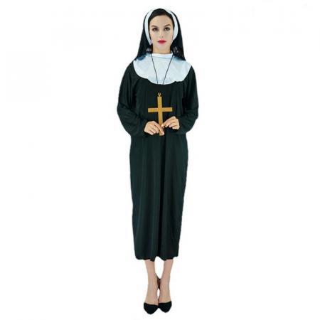 The Nun Cosplay Long Costume Dress