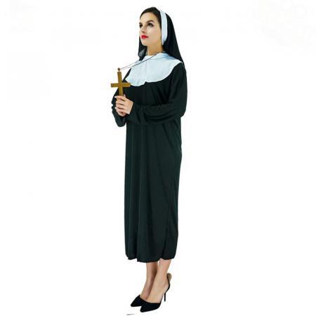 13-2The Nun Cosplay Long Costume Dress