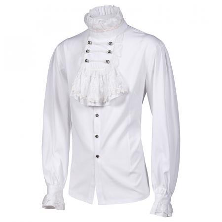 14-2White Renaissance Costume Shirt