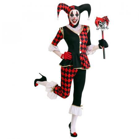 Women’s Evil Jester Costume Set