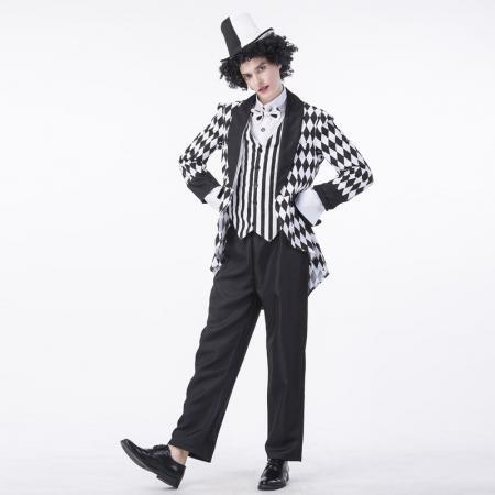 Plus Size Dark Jester Costume Set for Men