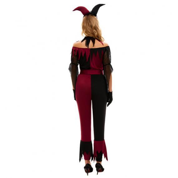 Women’s Black Plus Size Devil Jester Costume