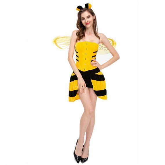 Adult Female Sexy Bee Dress Costume
