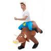 Funny Bull Riders Riding Bull Inflatable Costume For Adults