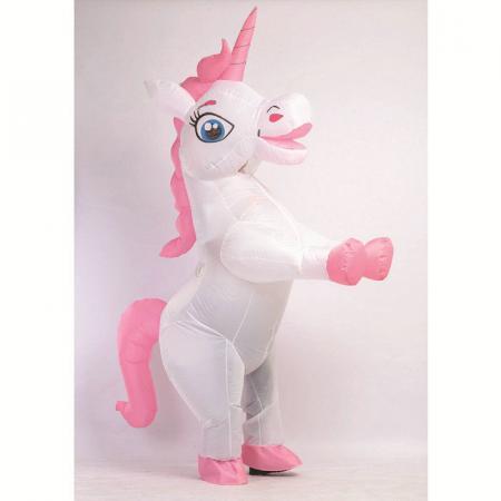 Funny Pink Unicorn Inflatable Costume For Adults