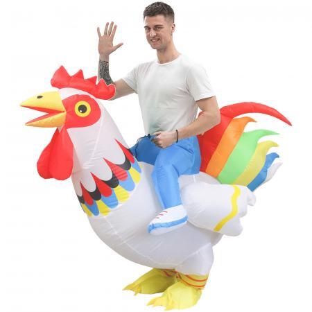 Funny Riding Chicken Costume