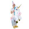 Funny Riding Unicorn Inflatable Costume For Adults