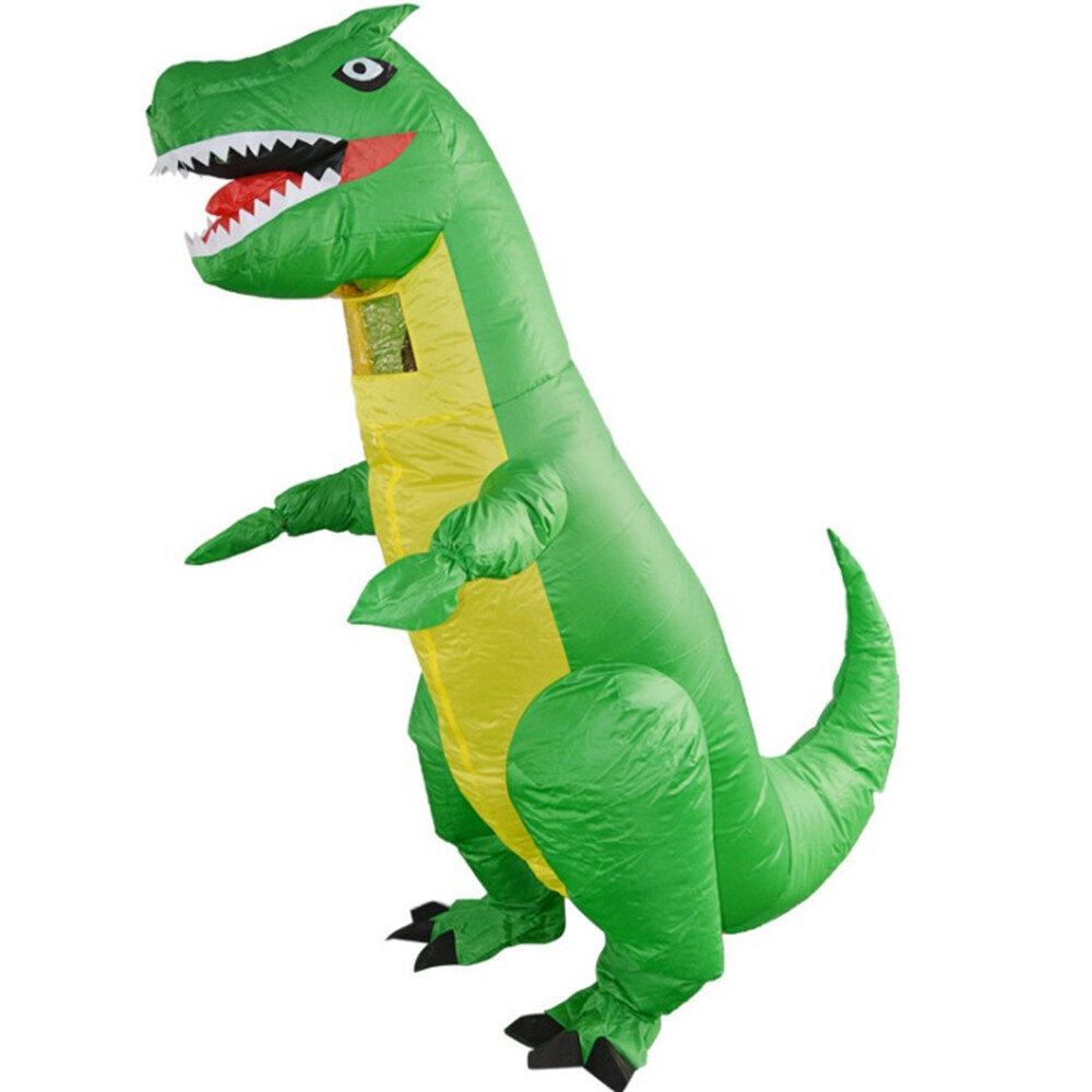 Halloween Funny Inflatable Green Dinosaur Costume - MYanimec