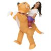 Cute Riding Dog Inflatable Costume For Adult