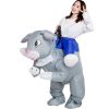 Funny Riding Bunny Inflatable Costume
