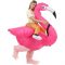 Funny Riding Flamingo Inflatable Costume