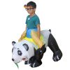Funny Riding Panda Inflatable Costume For Kids