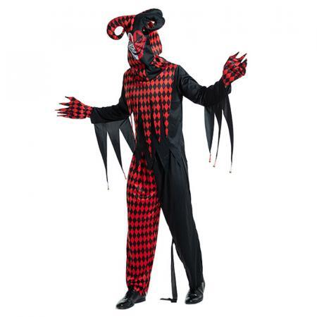 20-2Men’s Deluxe Mardi Gras Devil Jester Costume
