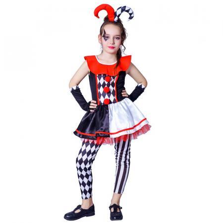 Deluxe Evil Jester Kids Costume