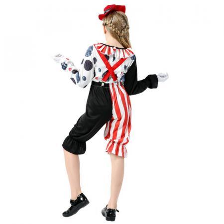 22-2Kids Scary Evil Jester Costume Set