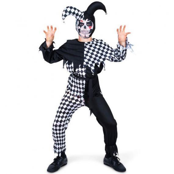 Kids Scary Jester Costume