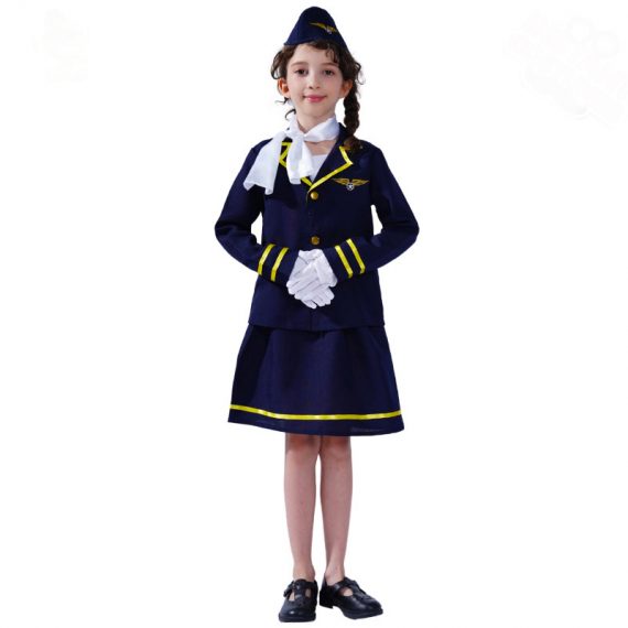 Kid’s Flight Attendant Costume Suit