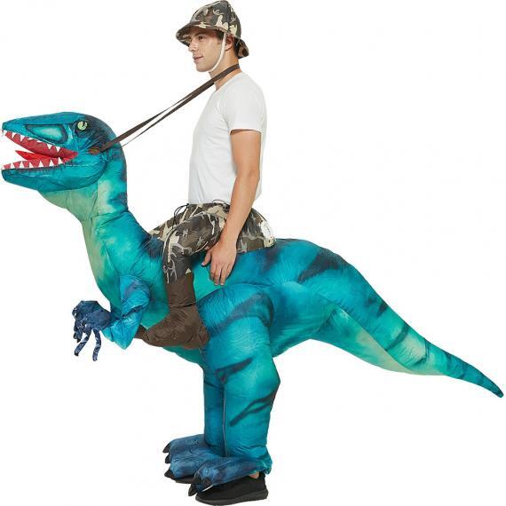 Funny Inflatable Dinosaur Velociraptor Costume