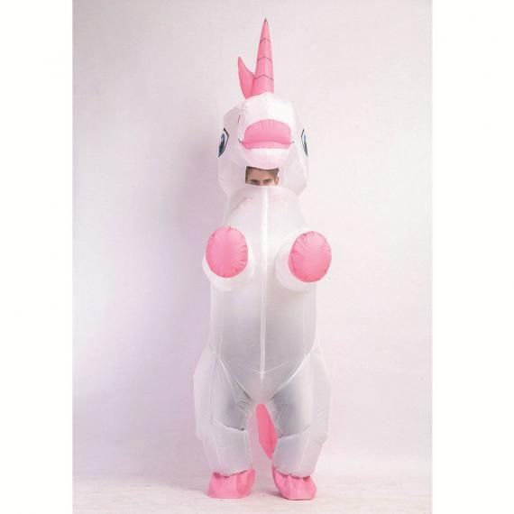 Funny Pink Unicorn Inflatable Costume For Adults