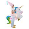 Funny Riding Unicorn Inflatable Costume For Adults
