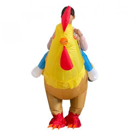 2Riding Chicken Costume